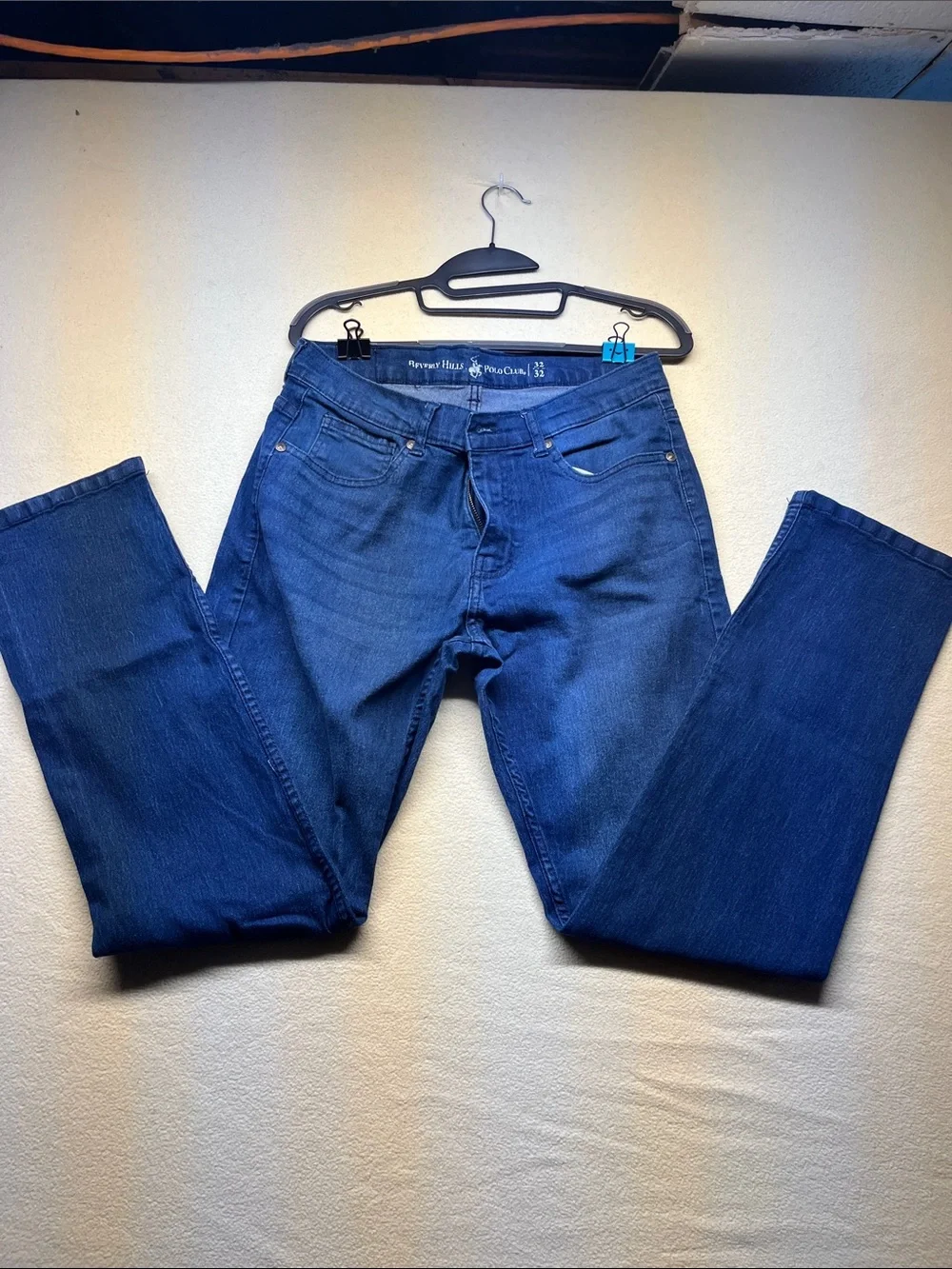 Beverly Hills Polo Club Men's Dark Blue Straight Jeans